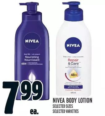 Metro Nivea body lotion offer