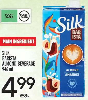 Metro Silk barista almond beverage offer