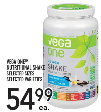 Metro Vega one nutritional shake offer