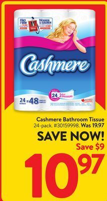 Walmart Cashmere bathroom tissue offer