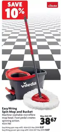 Home Hardware Easywring spin mop and bucket | easywring spin mop refill | easywring power spin mop refill offer