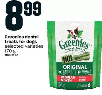 Independent Grocer Greenies dental treats for dogs offer