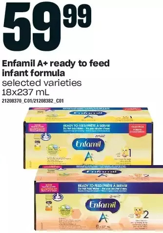 Loblaws Enfamil a+ ready to feed infant formula offer