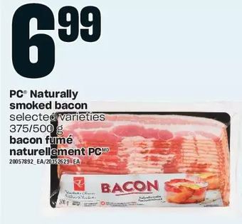 Independent Grocer Pc naturally smoked bacon offer