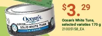 Independent Grocer Ocean's white tuna offer
