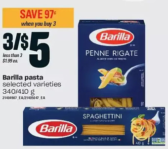 Loblaws Barilla pasta offer