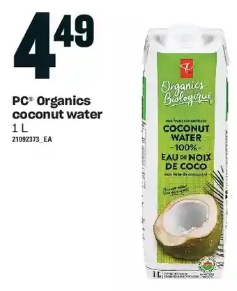 Independent Grocer Pc organics coconut water offer