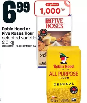 Independent Grocer Robin hood or five roses flour offer