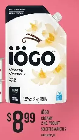 Independent Grocer Iogo creamy yogurt offer
