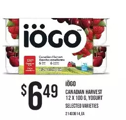 Independent Grocer Iogo canadian harvest yogurt offer