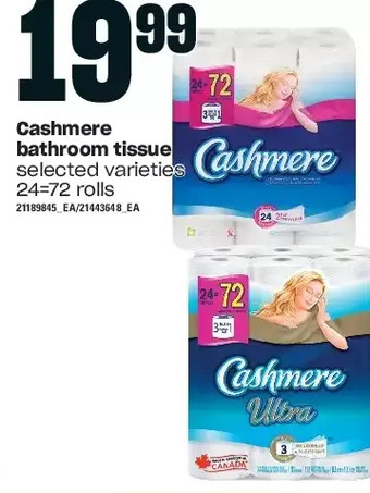 Independent Grocer Cashmere bathroom tissue offer