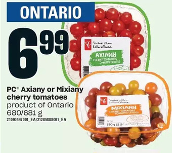 Loblaws Pc axiany or mixiany cherry tomatoes offer