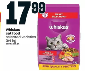 Zehrs Markets Whiskas cat food offer