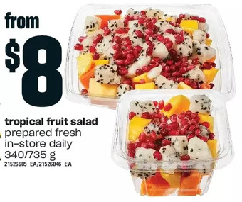 Loblaws Tropical fruit salad offer