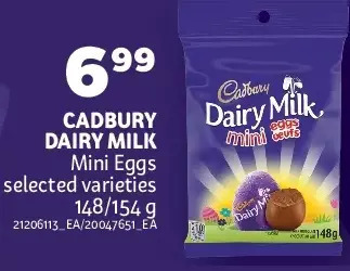Zehrs Markets Cadbury dairy milk mini eggs offer