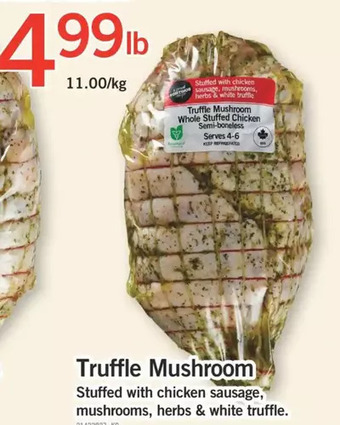 Fortinos Truffle mushroom offer