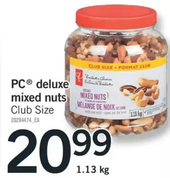 Fortinos Pc deluxe mixed nuts offer