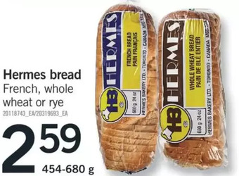 Fortinos Hermes bread offer