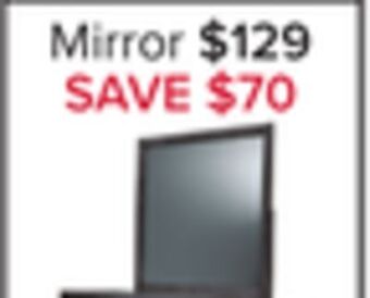 Leon's Miller mirror - grey offer