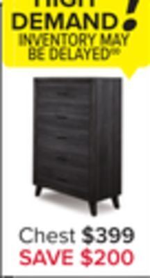 Leon's Miller chest - grey offer