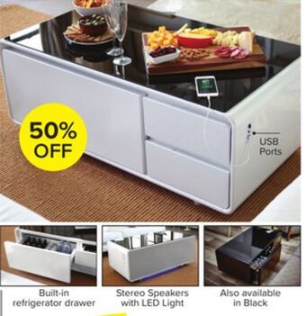 Leon's Sobro smart coffee table - white offer
