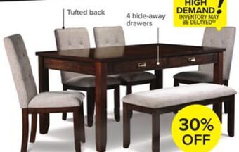 Leon's Renata 6-piece dining room package - cherry offer