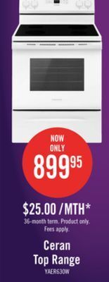 The Brick Amana 4.8 cu. ft. freestanding electric range yaer6303mfw offer