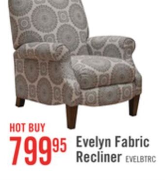 The Brick Evelyn fabric recliner - brianne twilight offer
