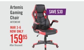 The Brick Artemis gaming chair - red and black offer