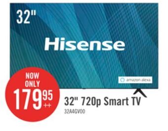 The Brick Hisense 32" vidaa smart 720p hd television - 32a4gv offer