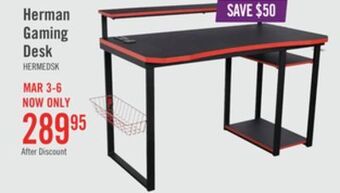 The Brick Herman gaming desk offer