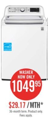 The Brick Lg 5.6 cu. ft. top-load washer - wt7305cw offer