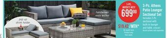 The Brick Athens 3-piece patio lounger set - grey offer
