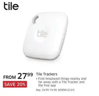 The Source Tile trackers offer