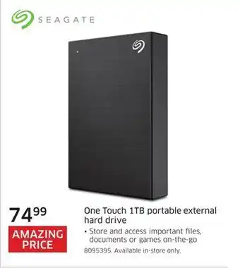 The Source Seagate one touch 1tb portable external hard drive offer