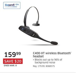 The Source Blueparrott gn c400-xt wireless bluetooth® headset offer