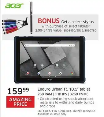 The Source Acer enduro urban t1 10.1" tablet offer