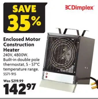 Home Hardware Enclosed motor construction heater offer