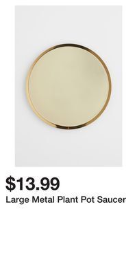 H&M Large metal plant pot saucer offer