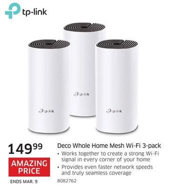 The Source Tp-link deco whole home mesh wi-fi 3-pack offer