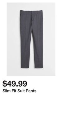 H&M Slim fit suit pants offer