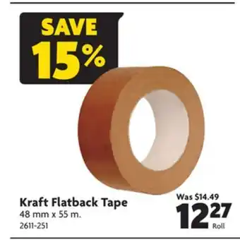 Home Hardware Kraft flatback tape offer