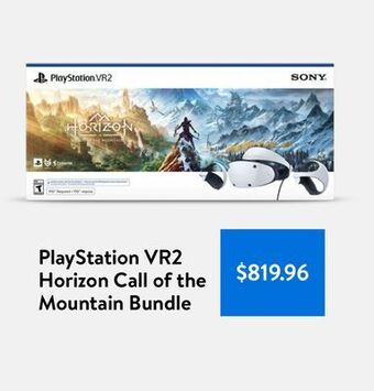 Walmart Playstation vr2 horizon call of the mountain bundle offer