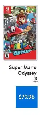 Walmart Nintendo switch super mario odyssey offer