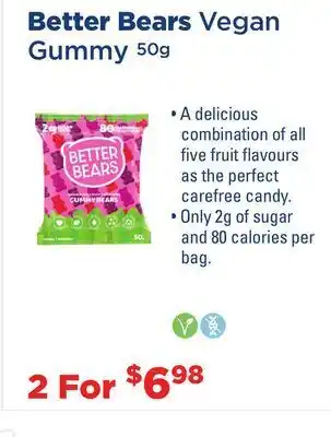 Nature's Source and Nature's Signature Better bears vegan gummy offer