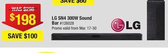 Bad Boy Superstore Lg sn4 300w sound bar offer