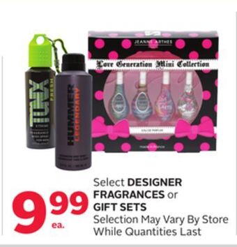 Rexall Select designer fragrances or gift sets offer