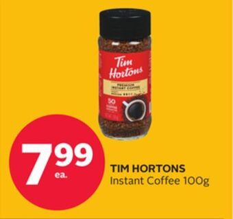 Rexall Tim hortons instant coffee offer