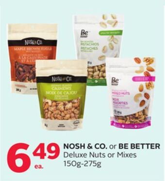 Rexall Nosh & co. or be better deluxe nuts or mixes offer