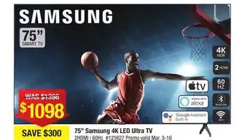 Bad Boy Superstore Samsung 4k led ultra tv offer